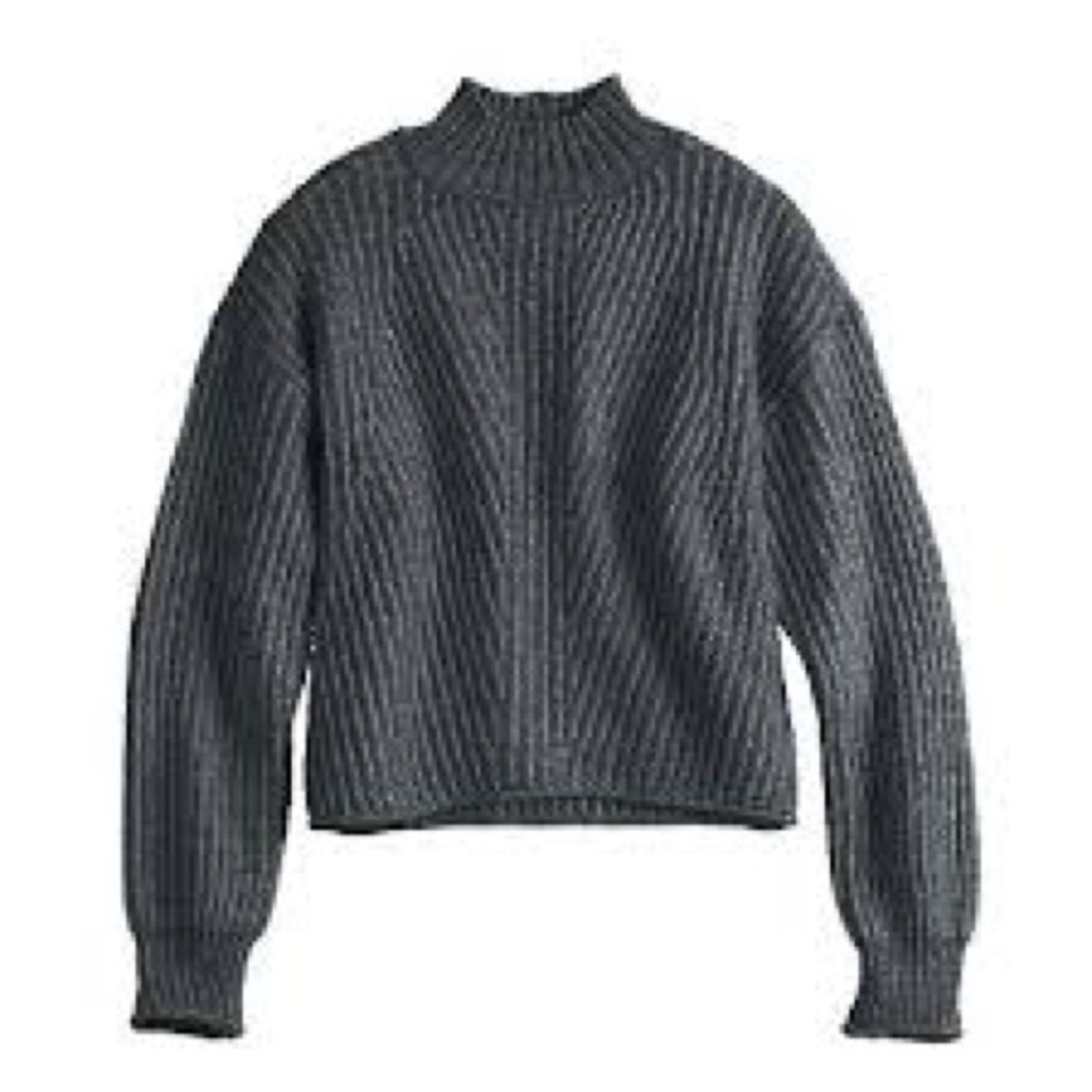 So | Juniors Ribbed Mockneck Sweater